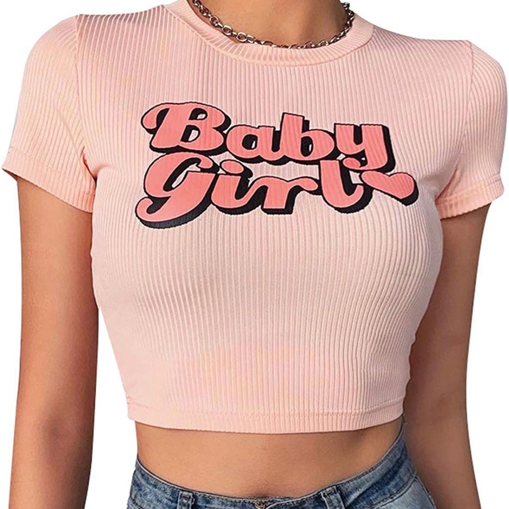 Baby Girl 2000s inspired crop top. Size L